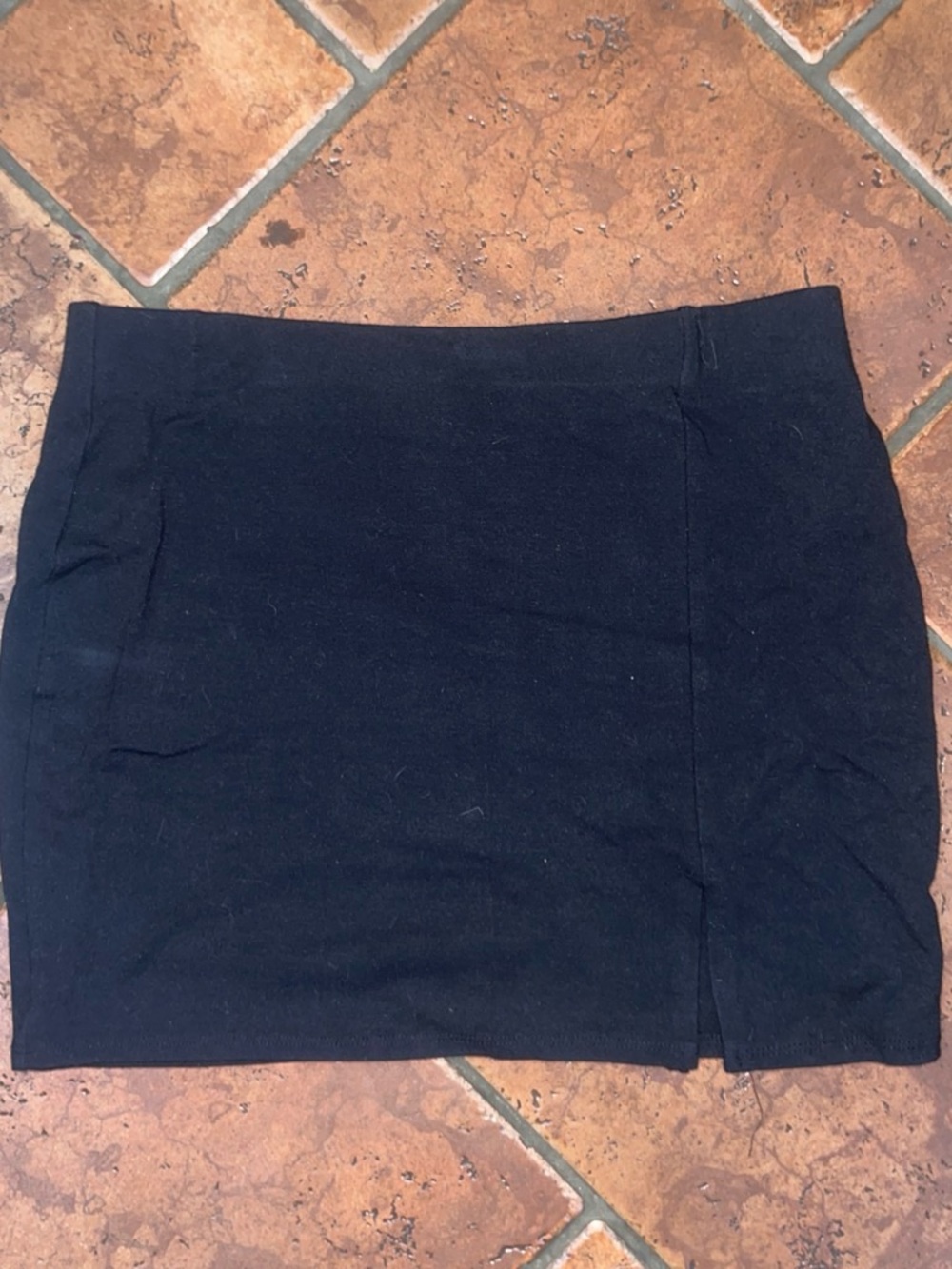 Forever 21 Black Mini Skirt with Front Slit